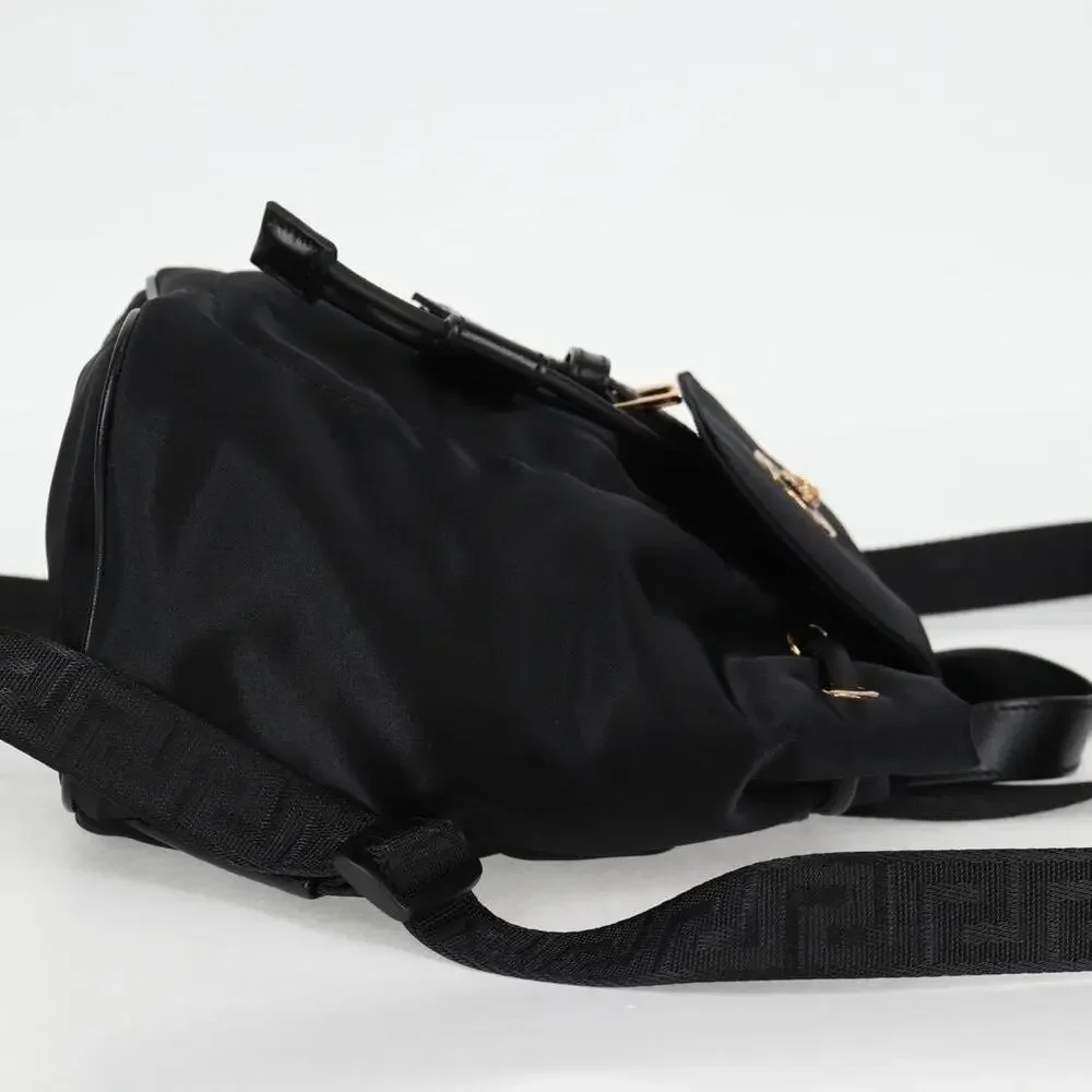 Versace Nylon Backpack Black